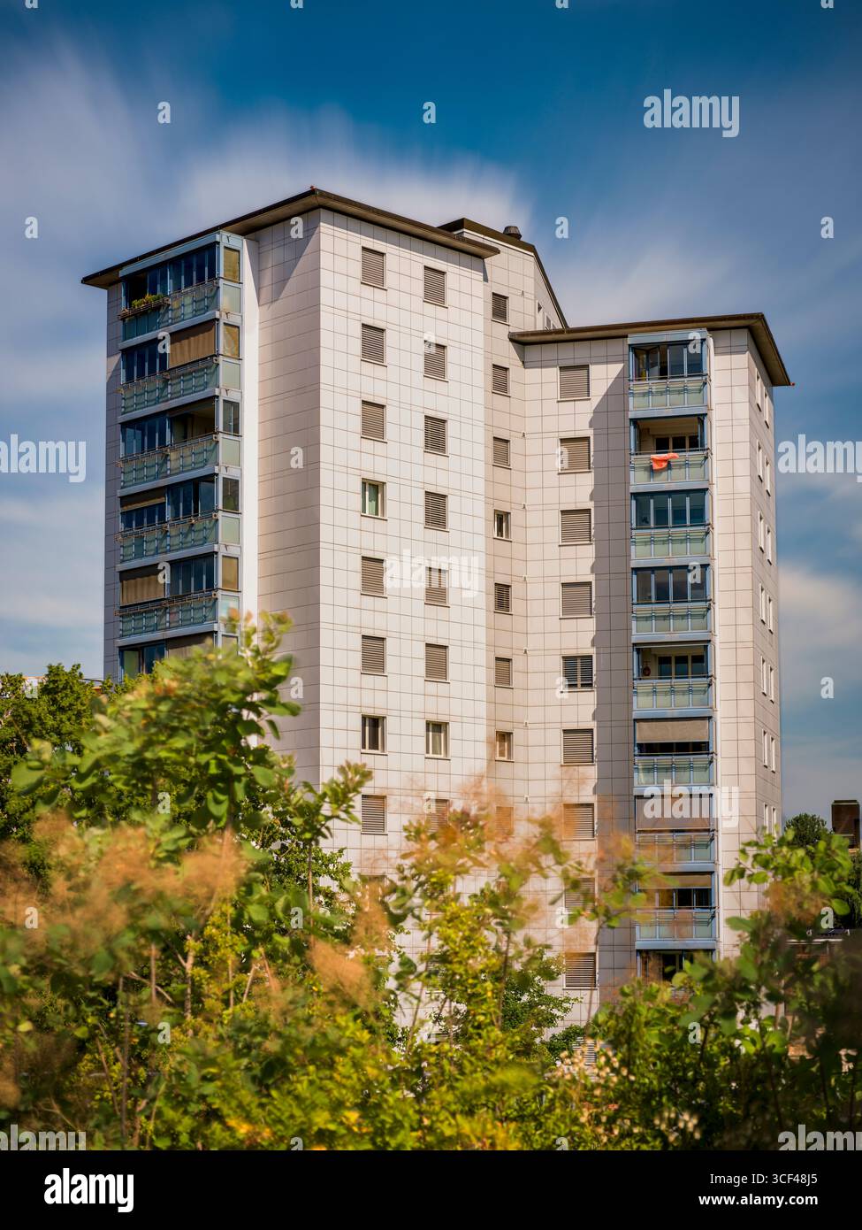 Picture of Switzerland, Zurich, apartment block, long exposure Stock Photo - Alamy