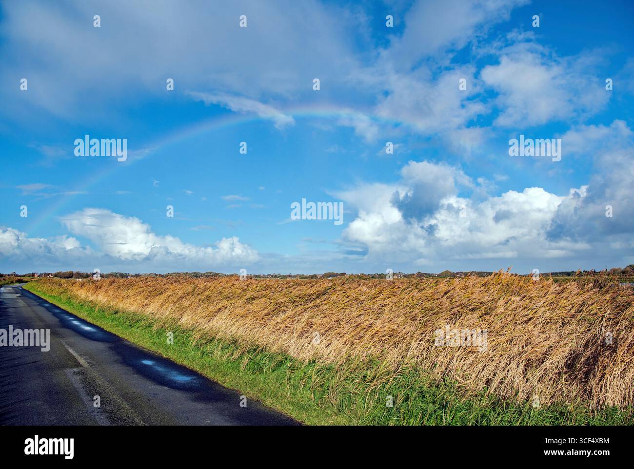 Rainbow over Sylt Stock Photo