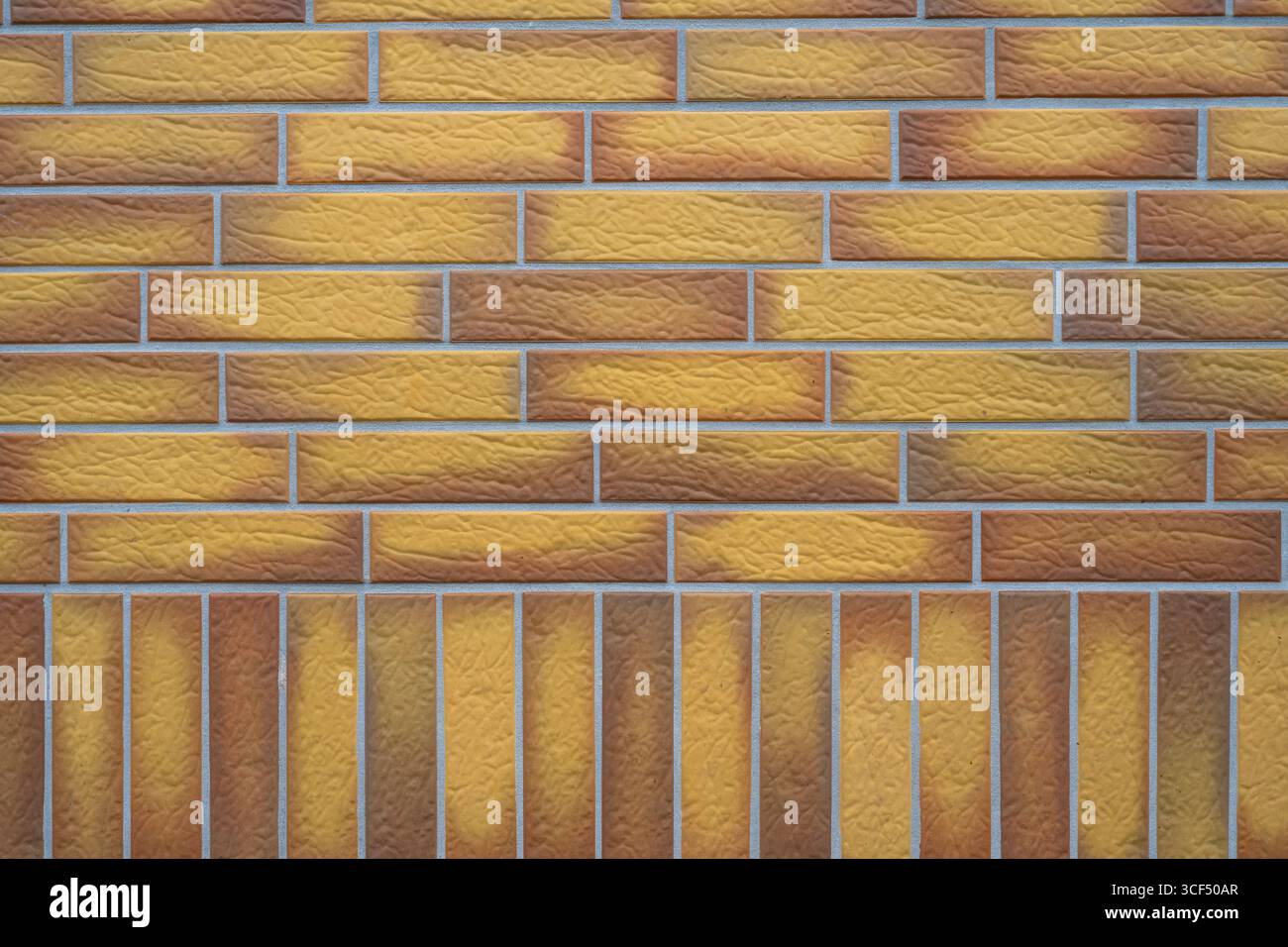 Wallpaper, clinker, yellow, brown Stock Photo