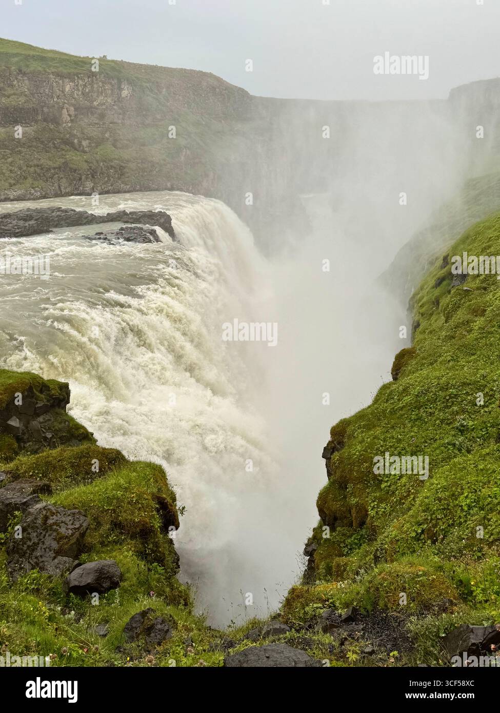 Gullfoss waterfall,southwest Iceland - Smartphone Captured Stock Image