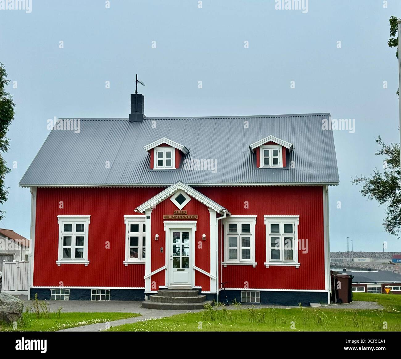 Husavik fishing village - Smartphone Captured Stock Image