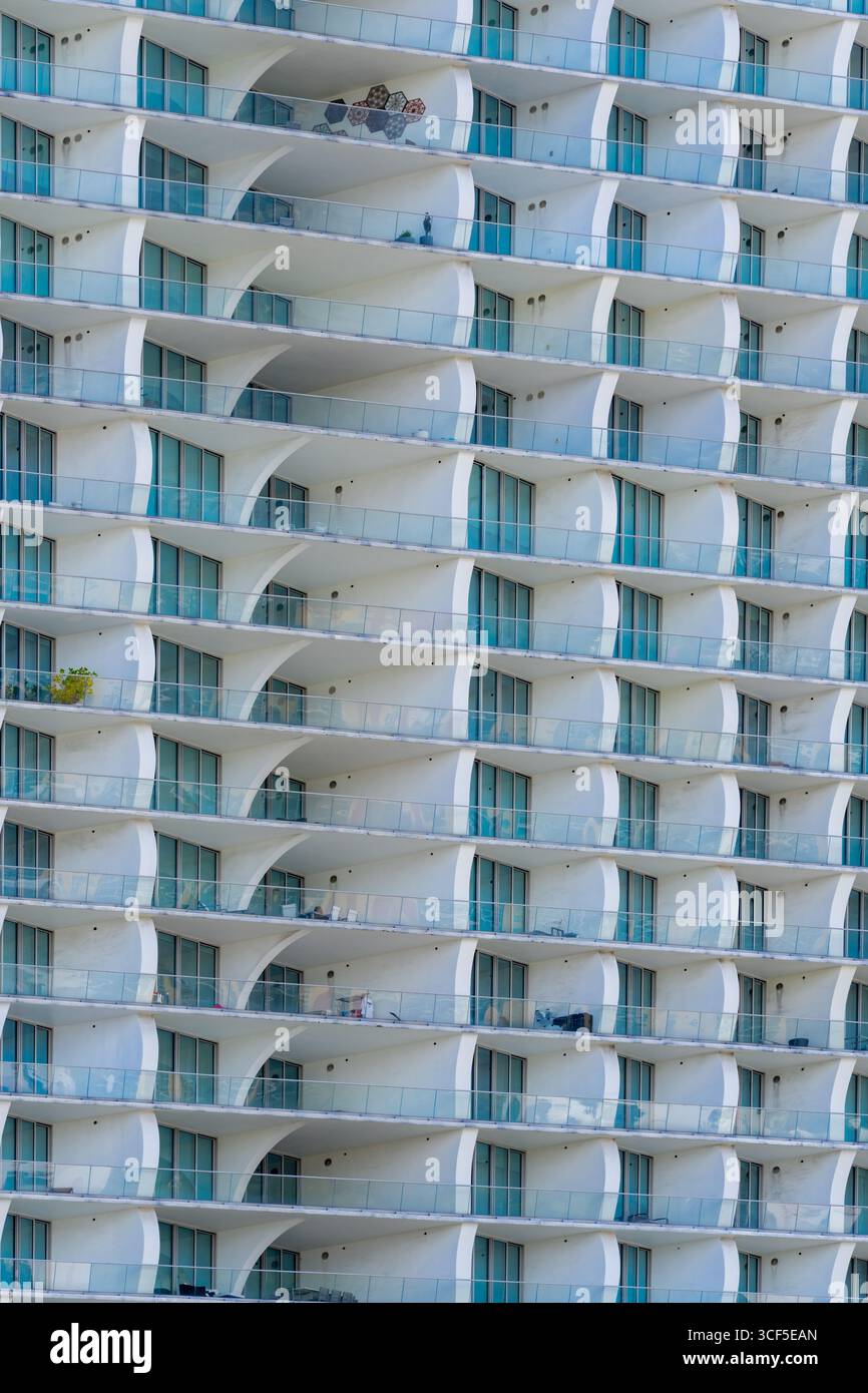 Abstract balcony building background photo Stock Photo