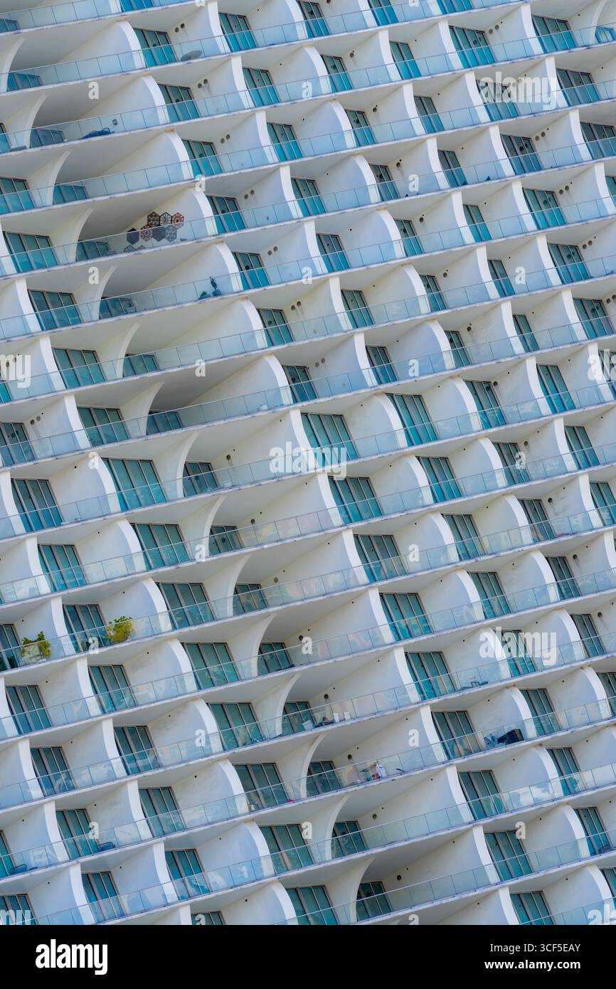 Abstract balcony building background photo Stock Photo