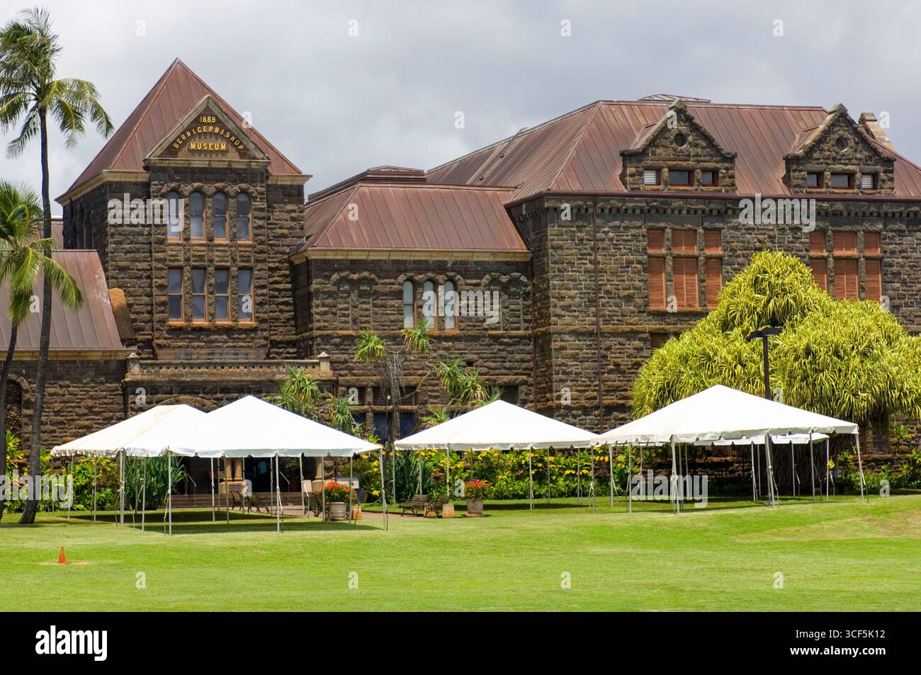 Bishop Museum, Honolulu, Oahu, Hawaii, USA. Bishop Museum is the largest museum in the state of Hawaii and is the premier natural and cultural history Stock Photo