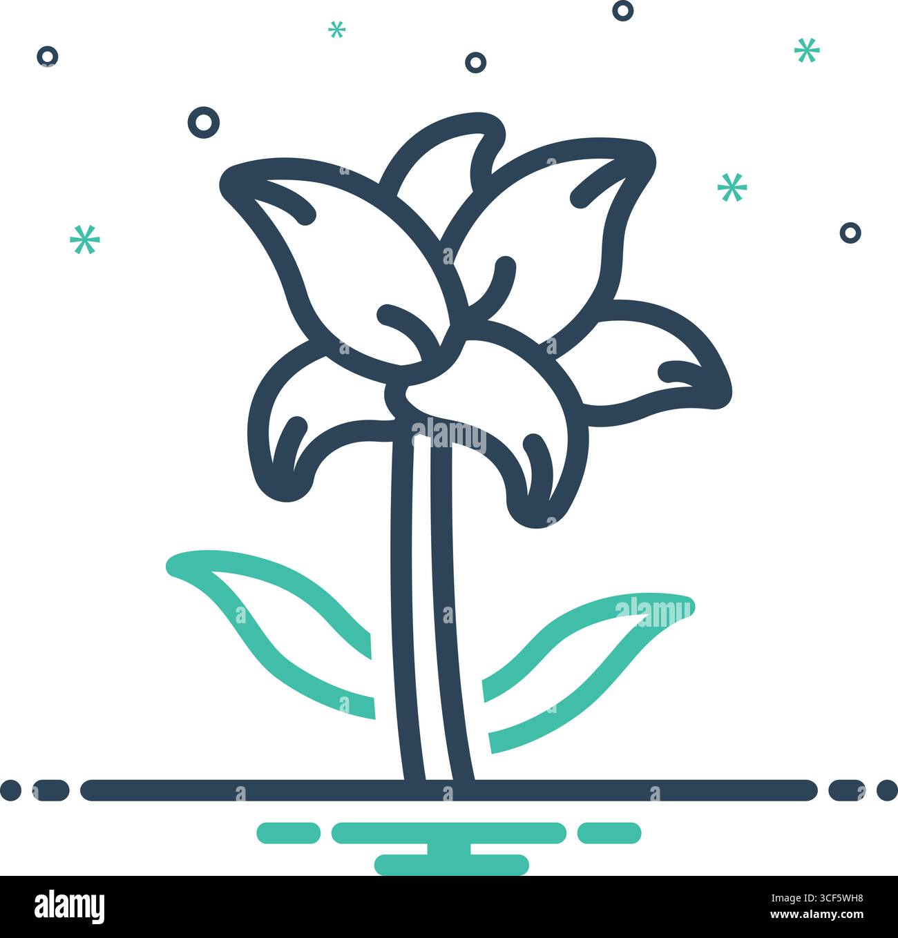 Icon for lily, lilium Stock Vector Image & Art - Alamy