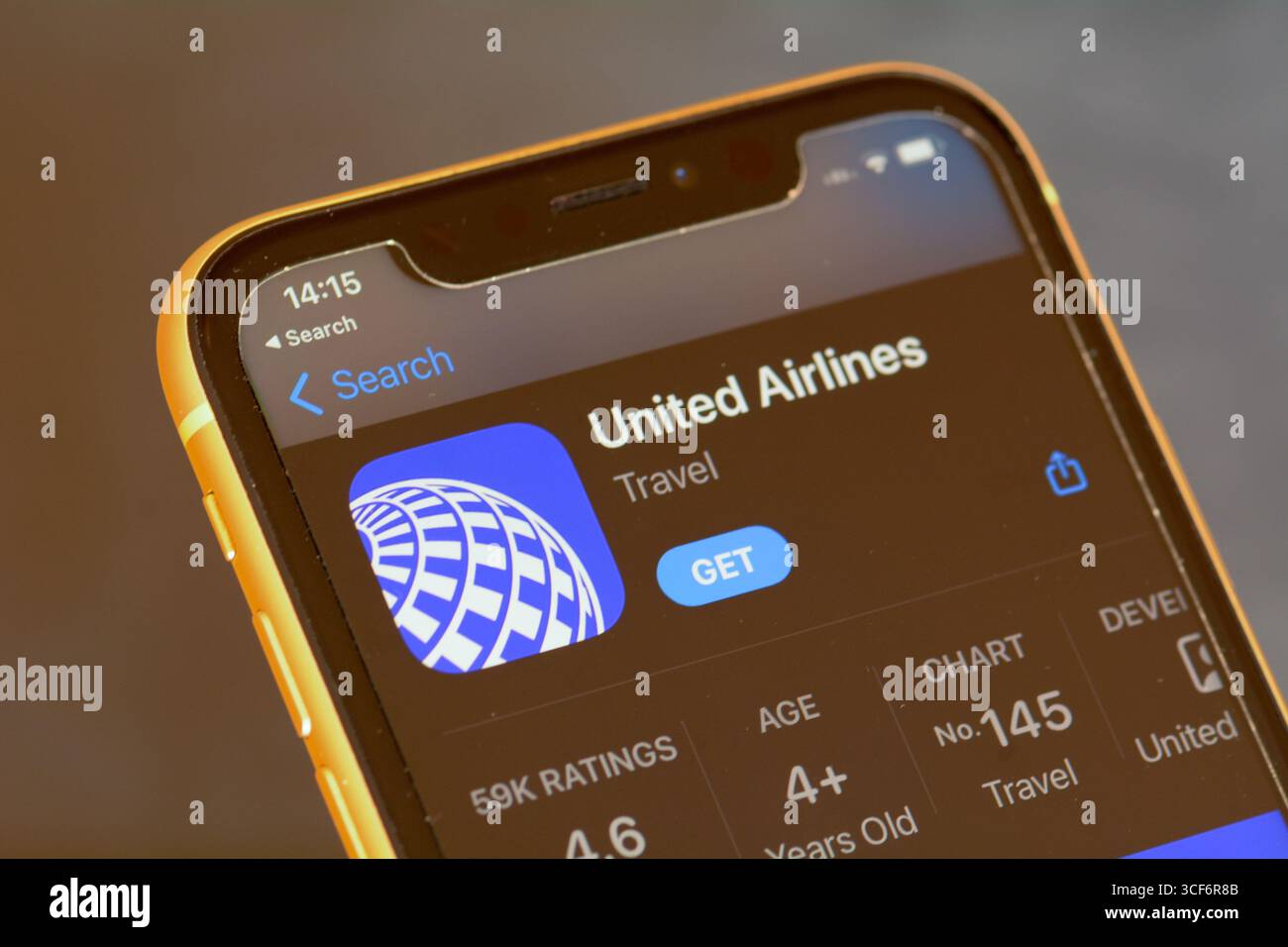 United airlines flight from hires stock photography and images Alamy