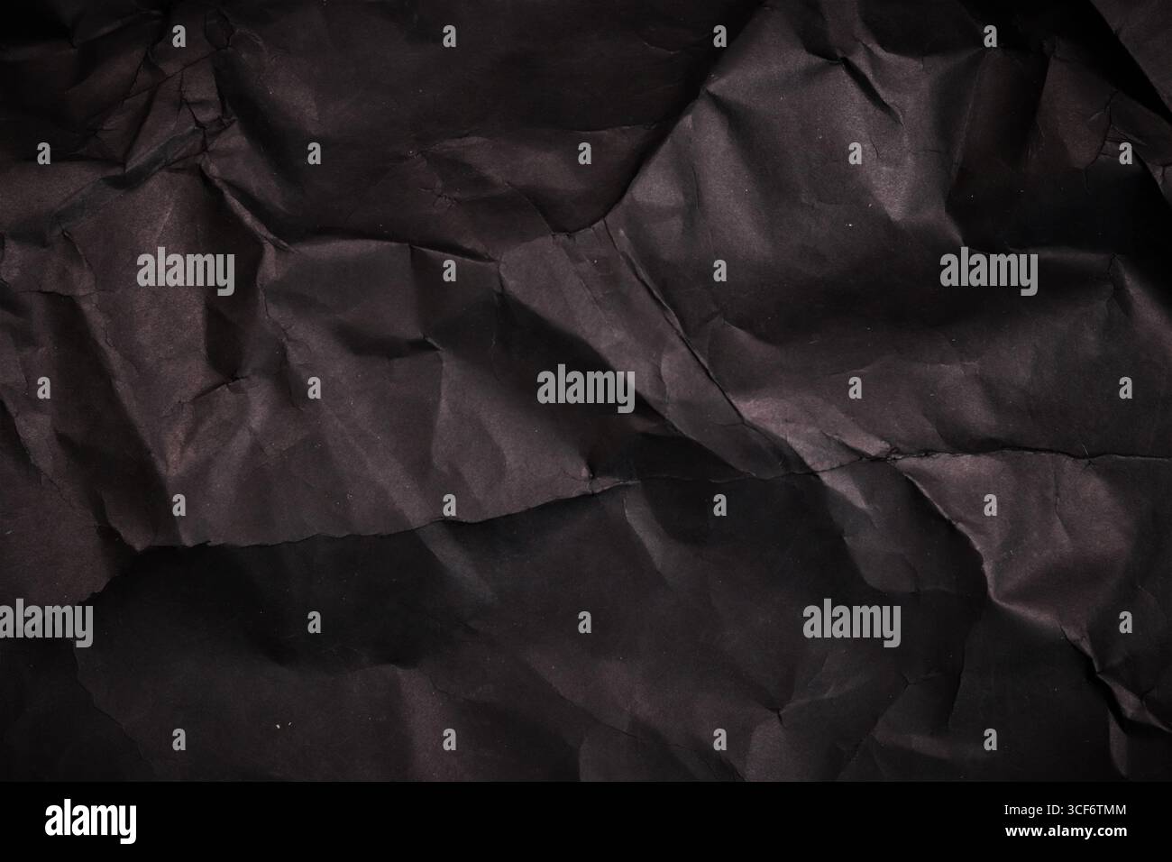 Paper with Blank Black Background, Rough Texture, Old Damage, Scratched. Stock Photo