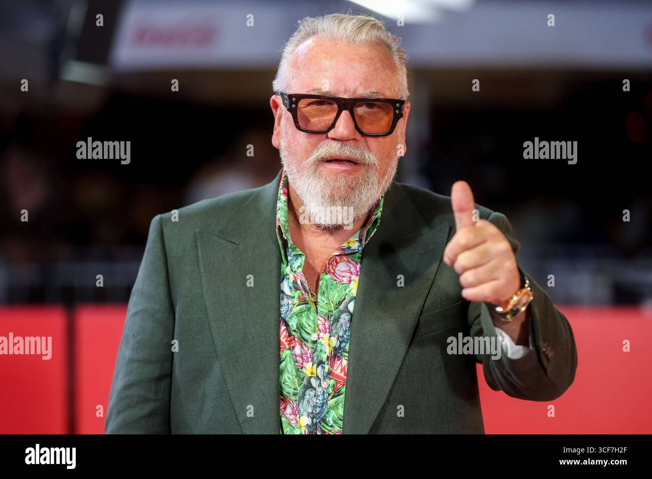 English actor Ray Winstone poses on the red carpet on the sixth day of ...