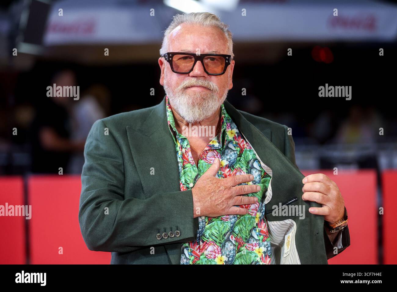 English actor Ray Winstone poses on the red carpet on the sixth day of ...