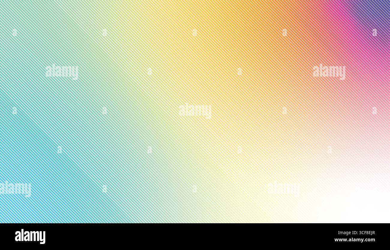 Trendy geometric Vibrant Gradient Mesh with Diagonal Lines. Stock Vector