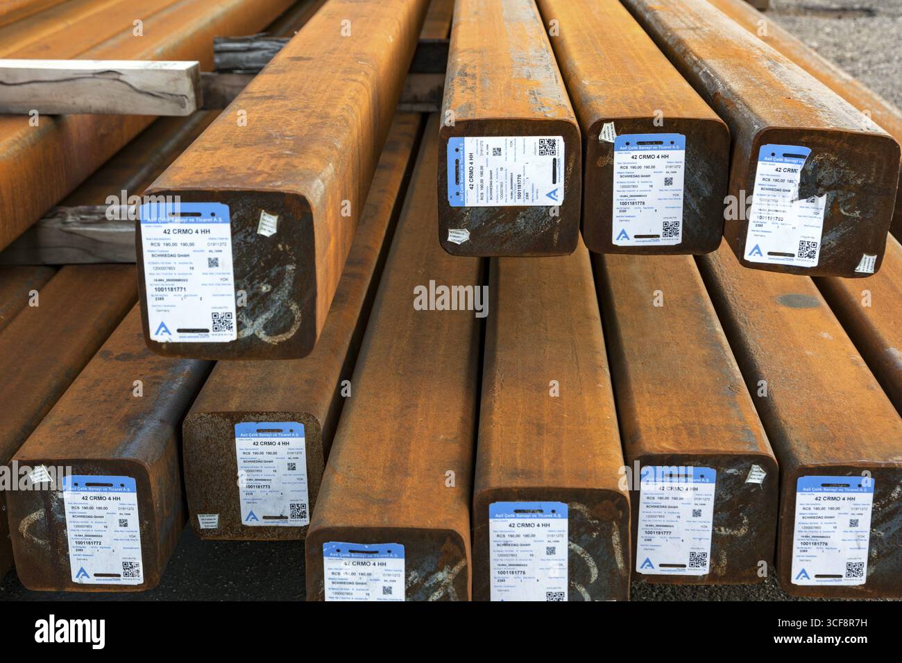 Semi Rust Steel Steel bearings, steel profiles, semi-finished products, rust, corrosion ...