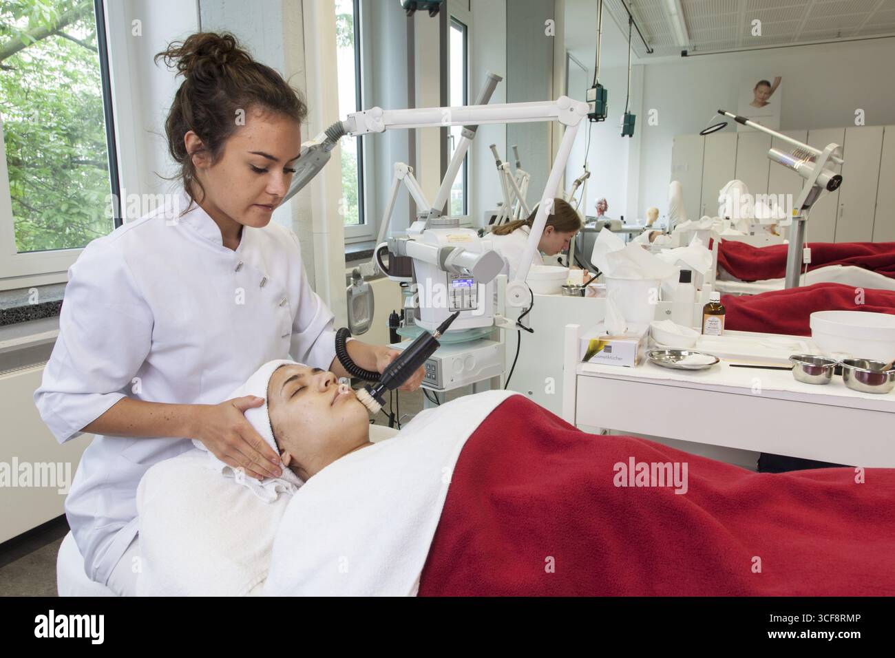Woman peeling skin face hi-res stock photography and images - Alamy