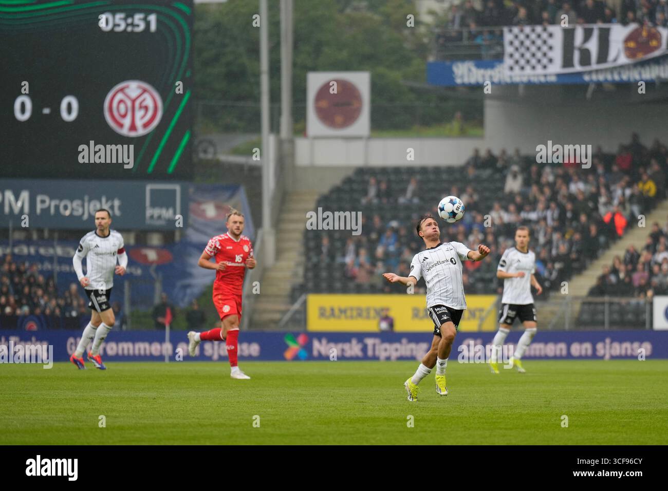 Trondheim 20250821. Rosenborg's Jesper Reitan-Sunde with the ball ...