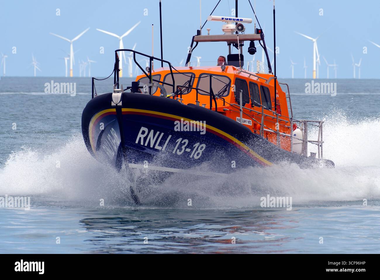 Llandudno Lifeboat Open Day, Rescue Demonstration, RAF Jupiter HT1, Shannon Class Lifeboat and D class Inshore Lifeboat, North Wales, United Kingdom, Stock Photo