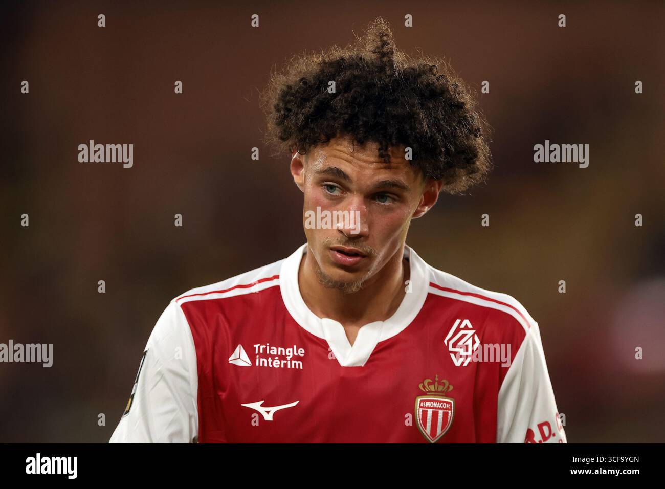 Monaco, Monaco, 16th August 2025. Maghnes Akliouche of AS Monaco looks ...