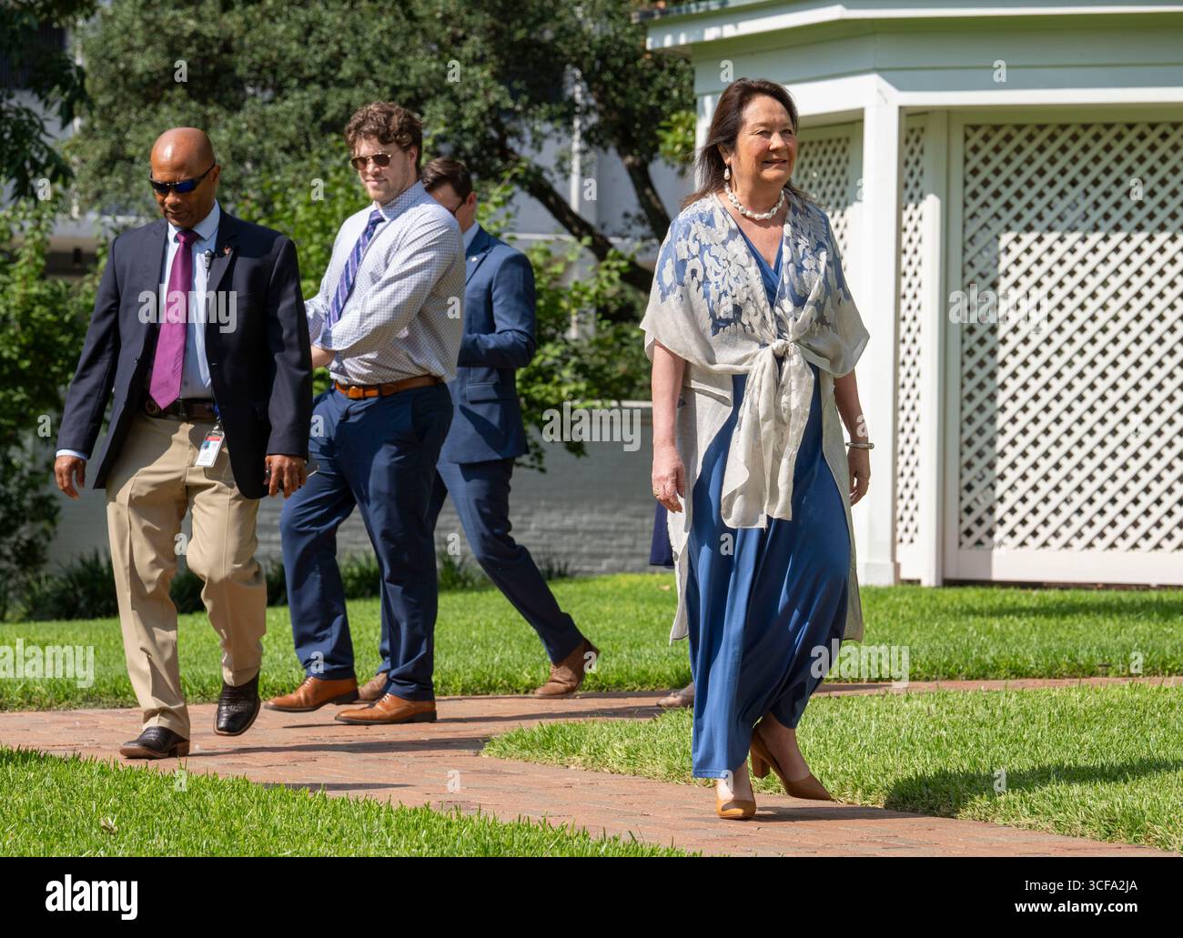 Texas First Lady CECILE ABBOTT arrives as her husband Greg Abbott (not ...