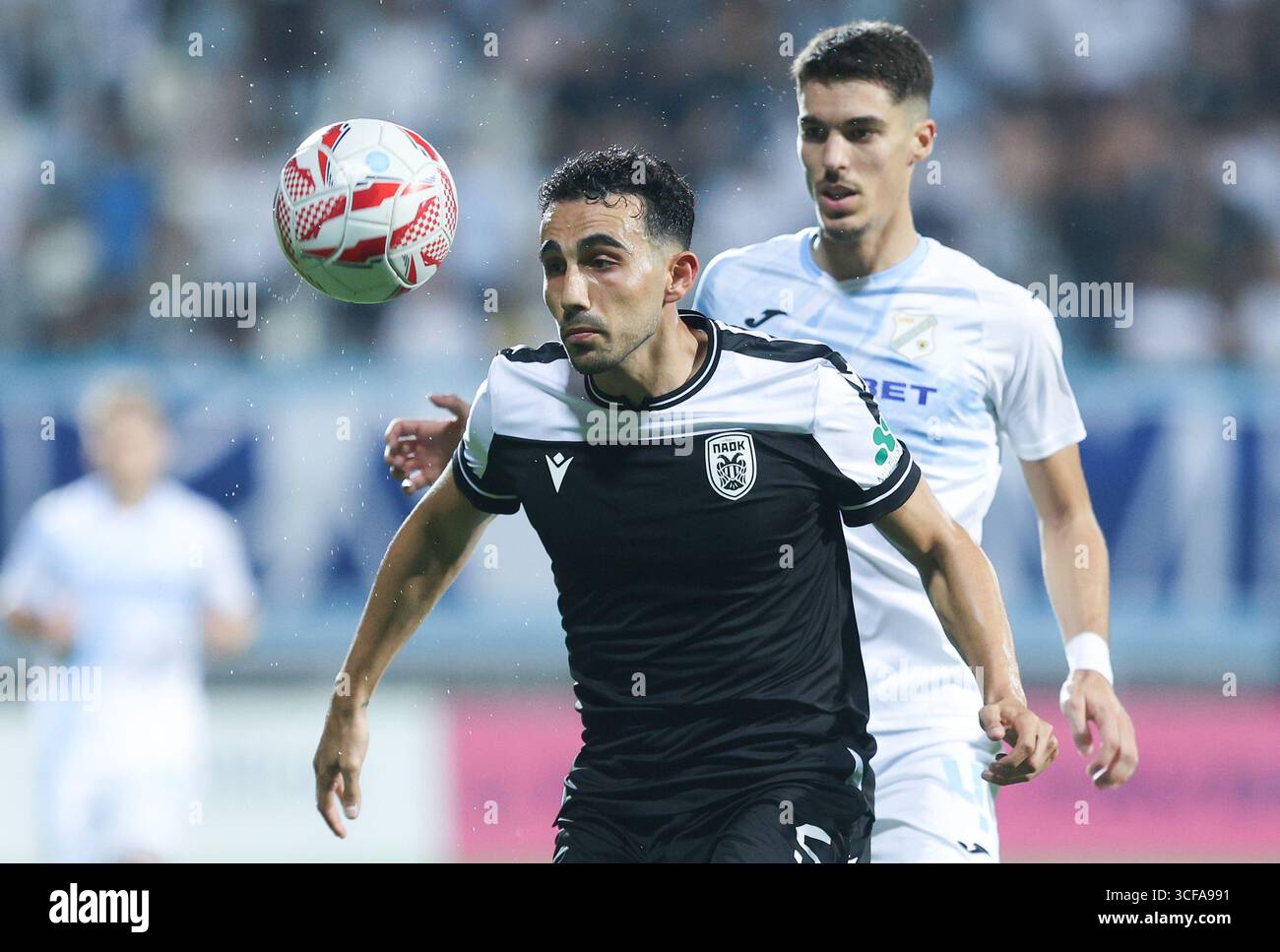 HNK Rijka vs FC PAOK in 1st leg Play-off match in UEFA Europa League in ...