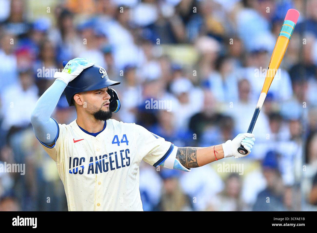 LOS ANGELES, CA - AUGUST 15: Los Angeles Dodgers outfielder Andy Pages ...