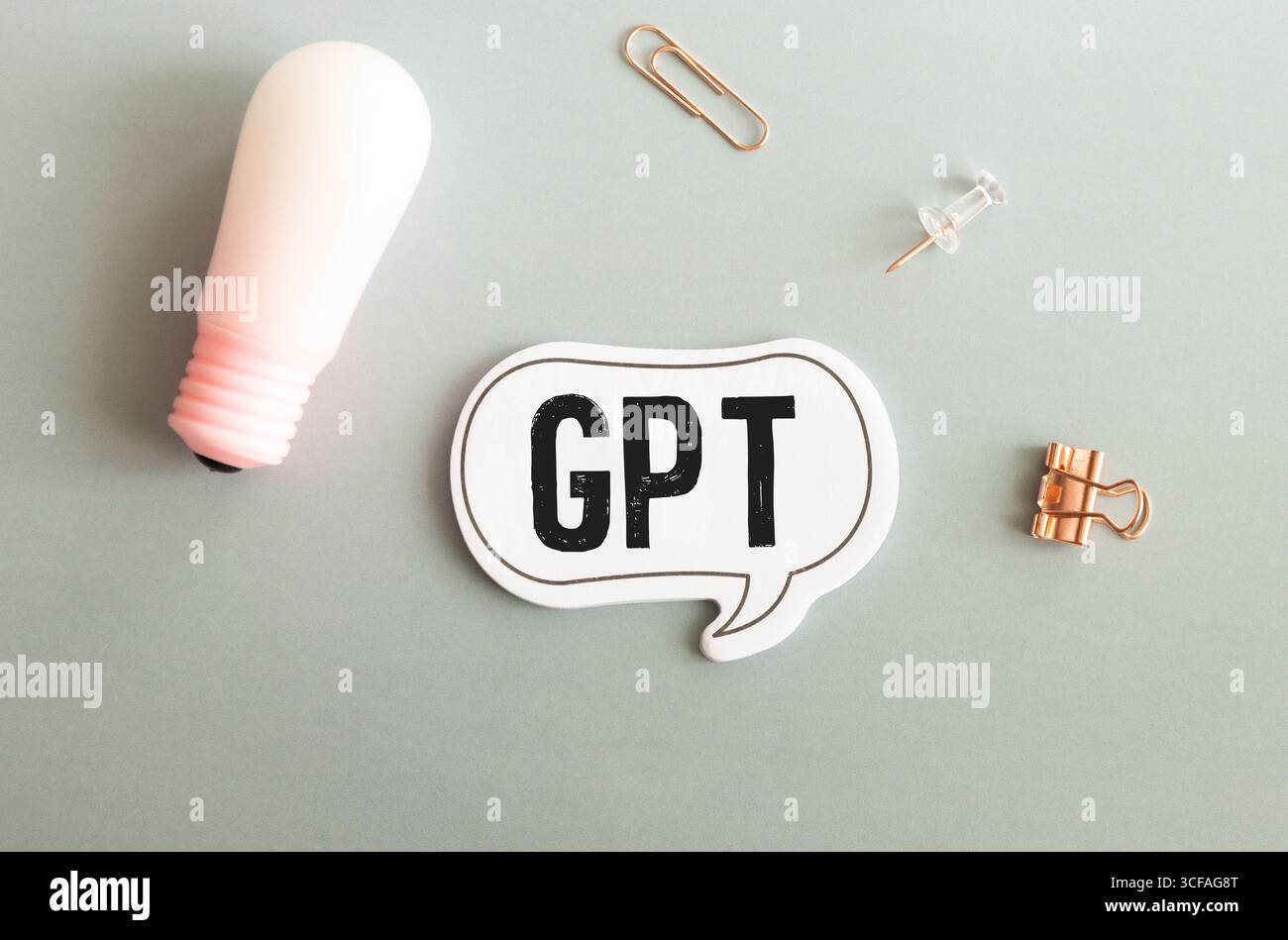 GPT GUID Partition Table - standard for the layout of partition tables of a physical computer storage device, acronym text stamp Stock Photo
