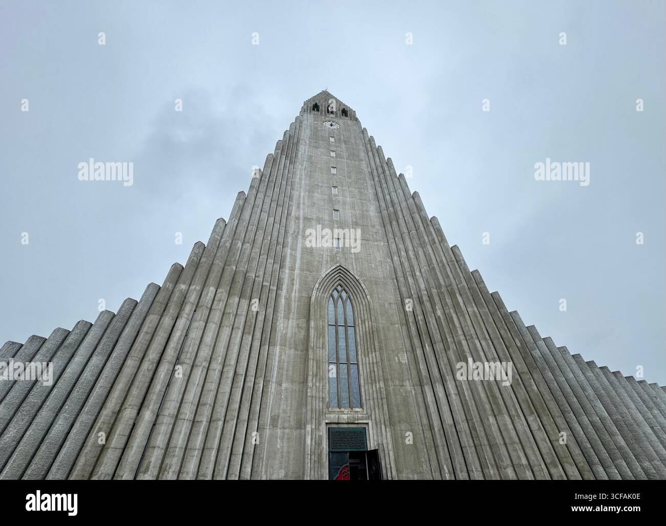 Hallgrímskirkja Church, Reykjavik, Iceland - Smartphone Captured Stock Image