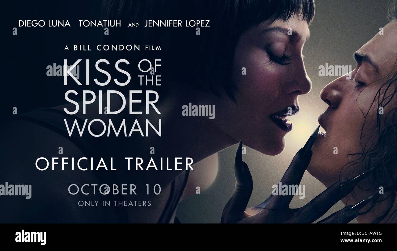 RELEASE DATE: October 10, 2025 TITLE: Kiss of The Spider Woman STUDIO: Lionsgate. DIRECTOR: Bill Condon PLOT: Valentin, a political prisoner, shares a cell with Molina, convicted for public indecency. An unlikely bond forms as Molina recounts a Hollywood musical plot starring Ingrid Luna. STARRING: JENNIFER LOPEZ as Aurora. (Credit Image: © Lionsgate/Entertainment Pictures/ZUMAPRESS.com) EDITORIAL USAGE ONLY! Not for Commercial USAGE! Stock Photo