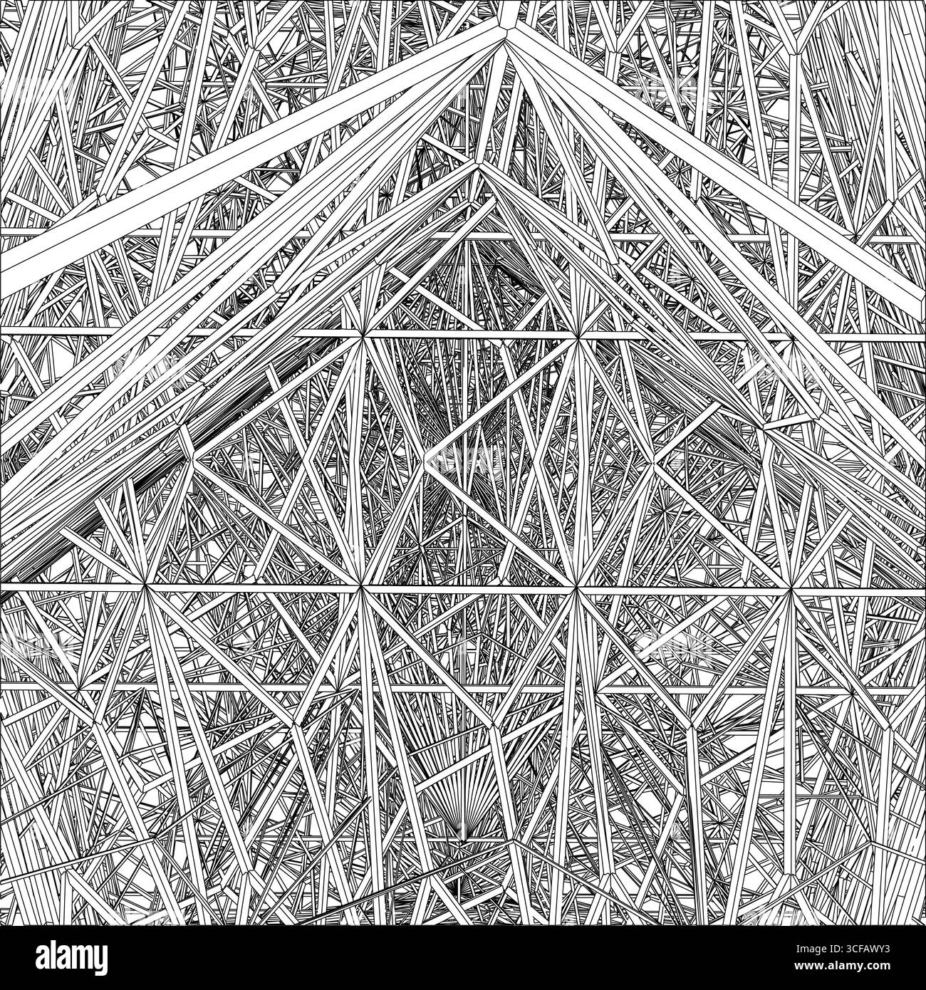 Abstract Construction Structure Vector. Illustration of Architectural ...