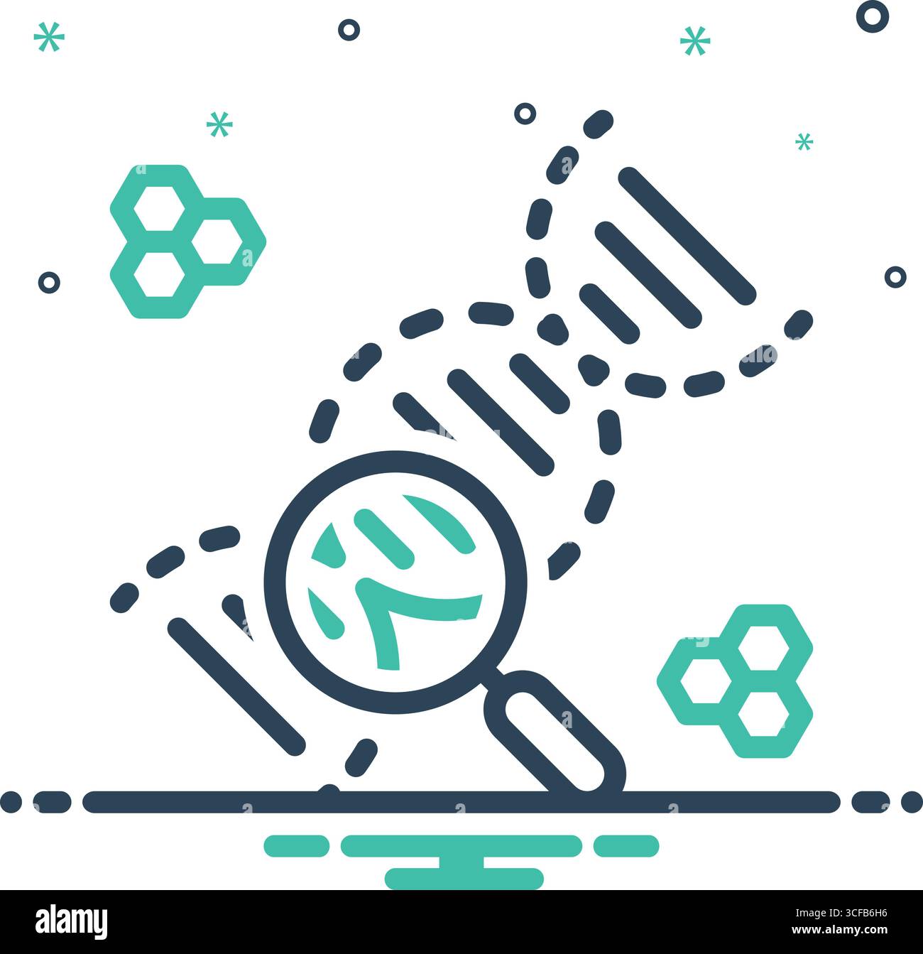 Icon for dna analysis, dna Stock Vector