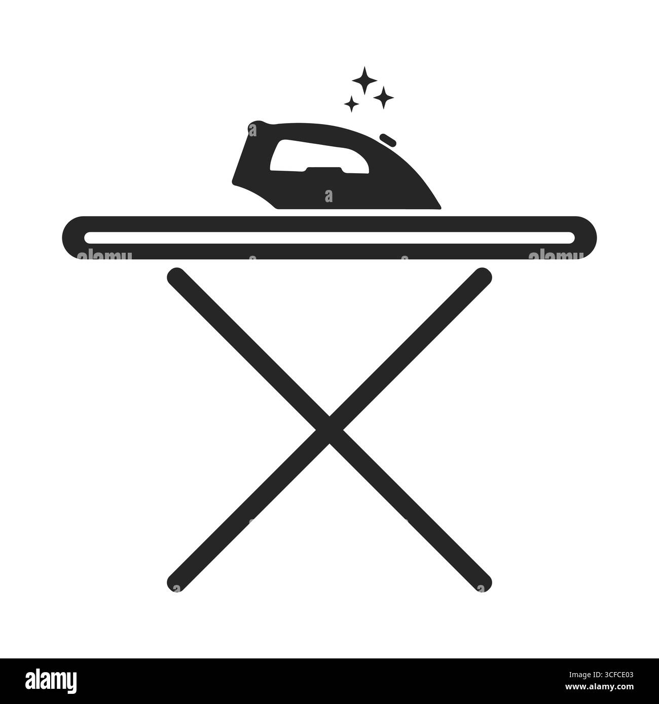 Ironing clothes Black and White Stock Photos & Images - Alamy