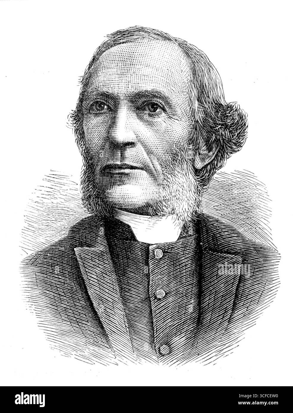 The Very Rev. G. G. Bradley, new Dean of Westminster, 1881. Engraving from a photograph by Mr. J. S. Green. 'The Rev. George Granville Bradley, Master of University College, Oxford, and Canon of Worcester...has been appointed to the Deanery of Westminster...He was ordained deacon in 1858 by Dr. Tait, Bishop of London, and priest in the same year by Dr. Hamilton, Bishop of Salisbury. Previous to his ordination he had held for about twelve years an assistant mastership in Rugby School. Mr. Bradley was head master of Marlborough College from 1858 down to 1870, when he was appointed Master of Univ Stock Photo