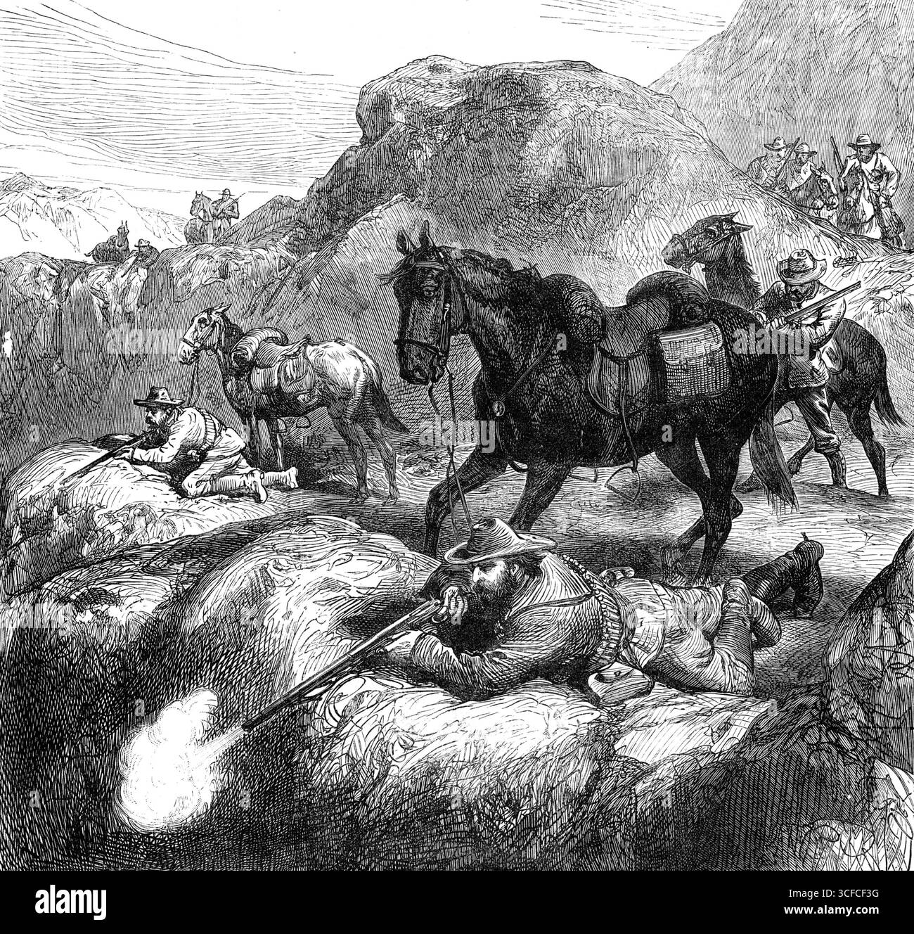 The War in the Transvaal: the Boers' method of fighting, 1881. 'A ...
