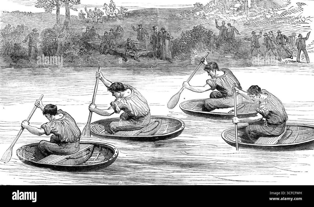 Coracle Racing Pics 29th century frame hi-res stock photography and images - Alamy