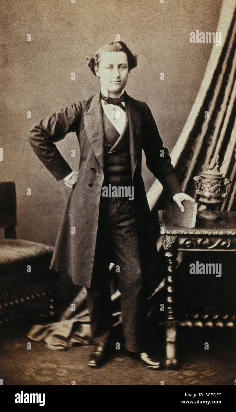 Nineteenth century carte de visite portrait hi-res stock photography ...