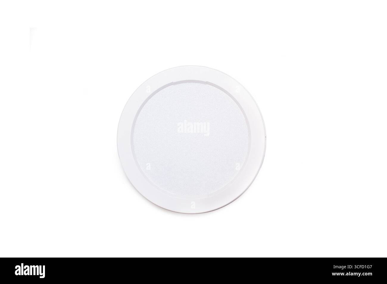 White led recessed lighting isolated on a white background Stock Photo