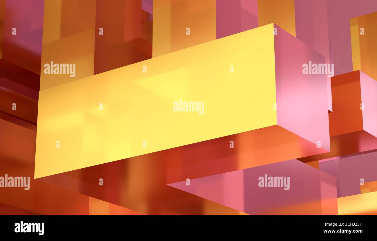 Geometric shapes in warm yellow tones hi-res stock photography and ...
