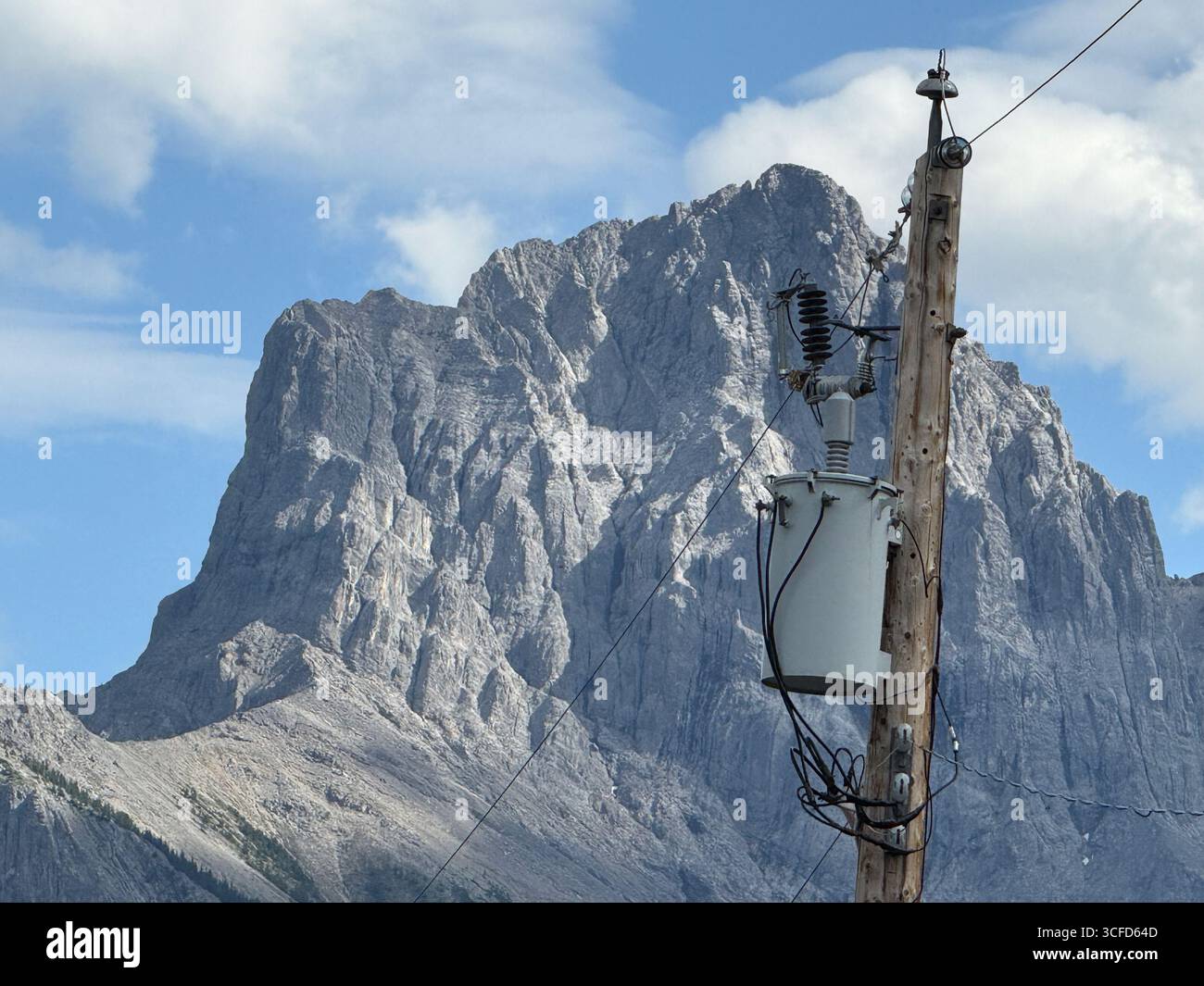 The Three Sisters (Faith), Canmore, Alberta. Canada - Smartphone Captured Stock Image