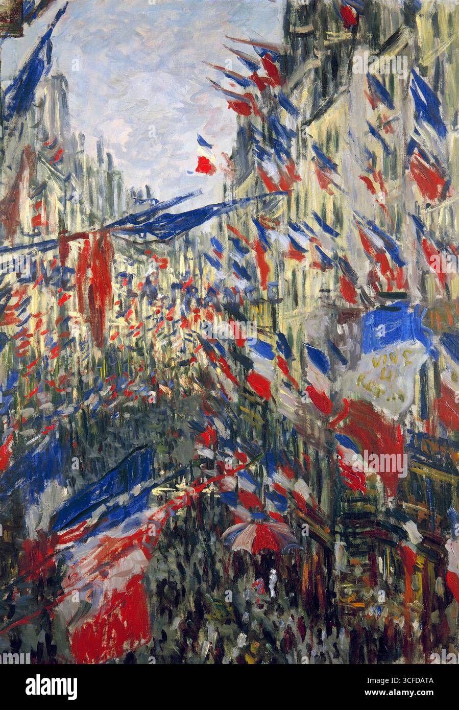 クロード・モネ、「Rue Saint-Denis Festivities on File:Monet - Die Rue Saint Denis - Fest des 30 Juni 1878.jpg