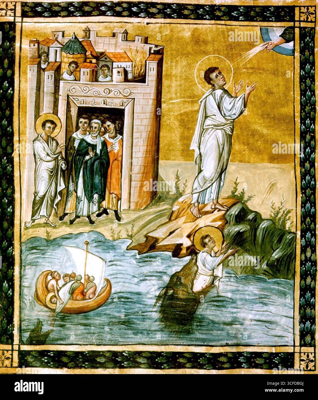 Praying Cod Prayer of Jonah. Painting on parchment, 37 × 26.5cm. So-called Paris ...