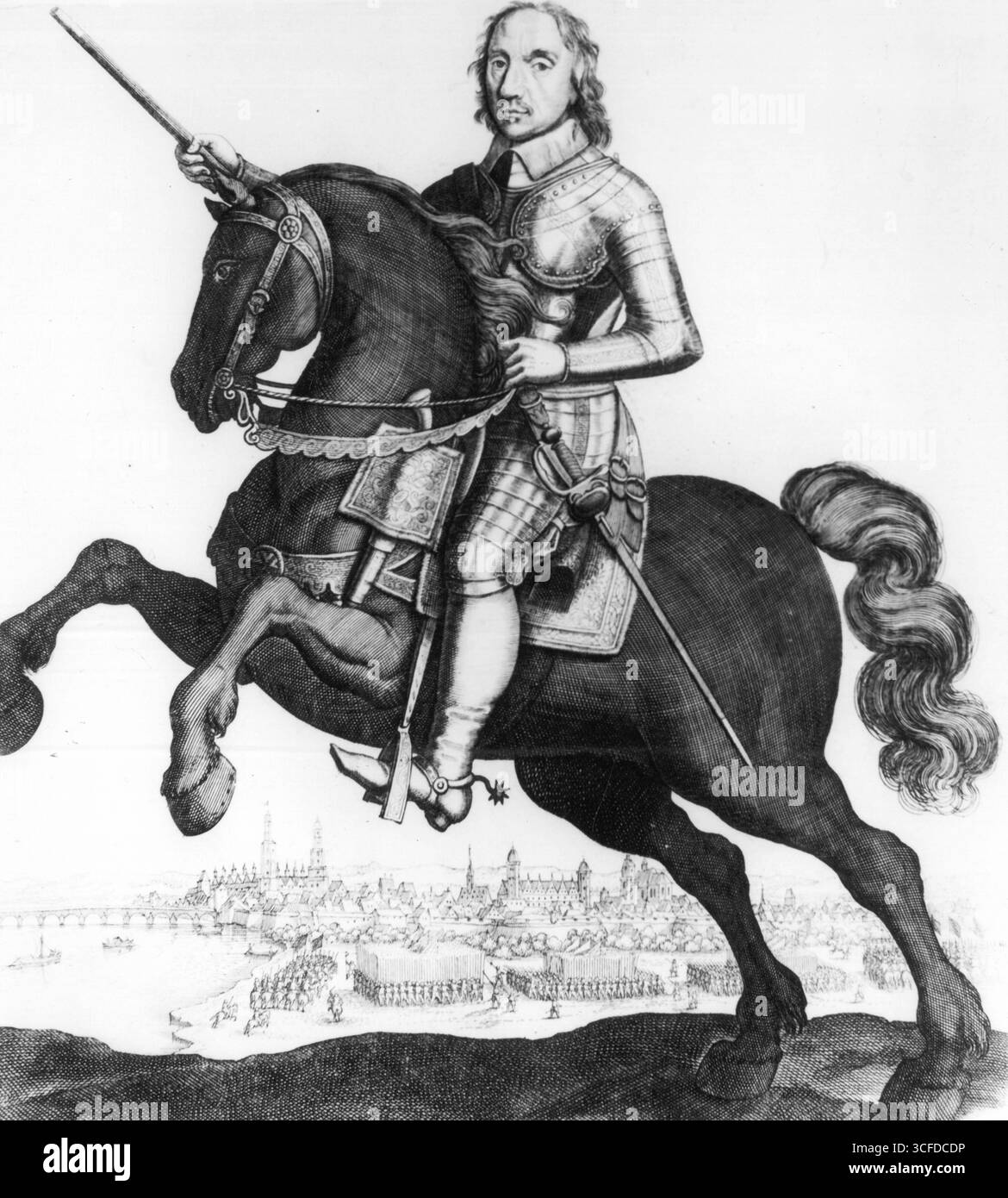 Oliver Cromwell  17th century Stock Photo