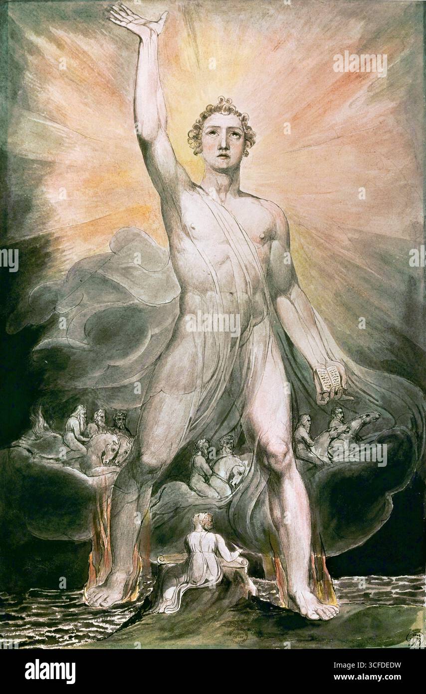 Blake - angel of revelation Stock Photo - Alamy