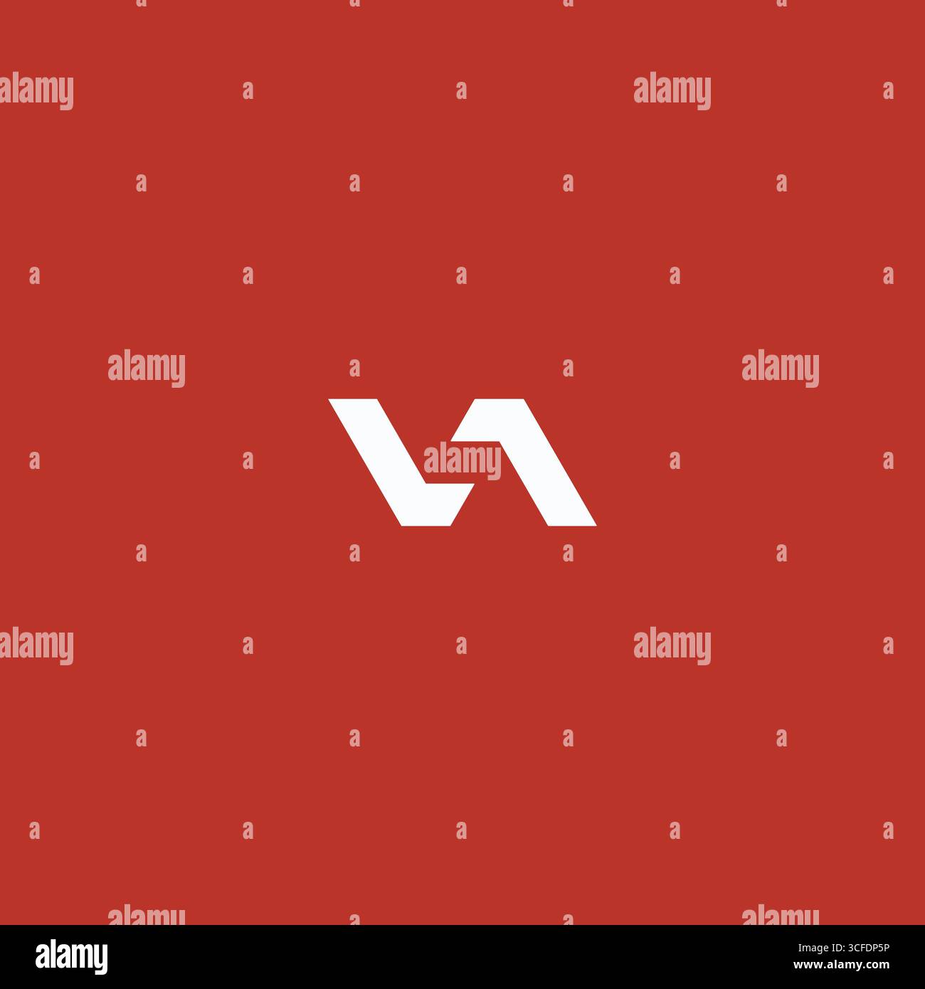 Letter VA logo icon flat vector design Stock Vector