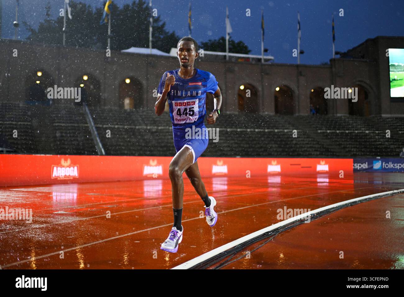 STOCKHOLM, SWEDEN 20250822Sweden's Suldan Hassan (Ullevi FK), Sweden's ...