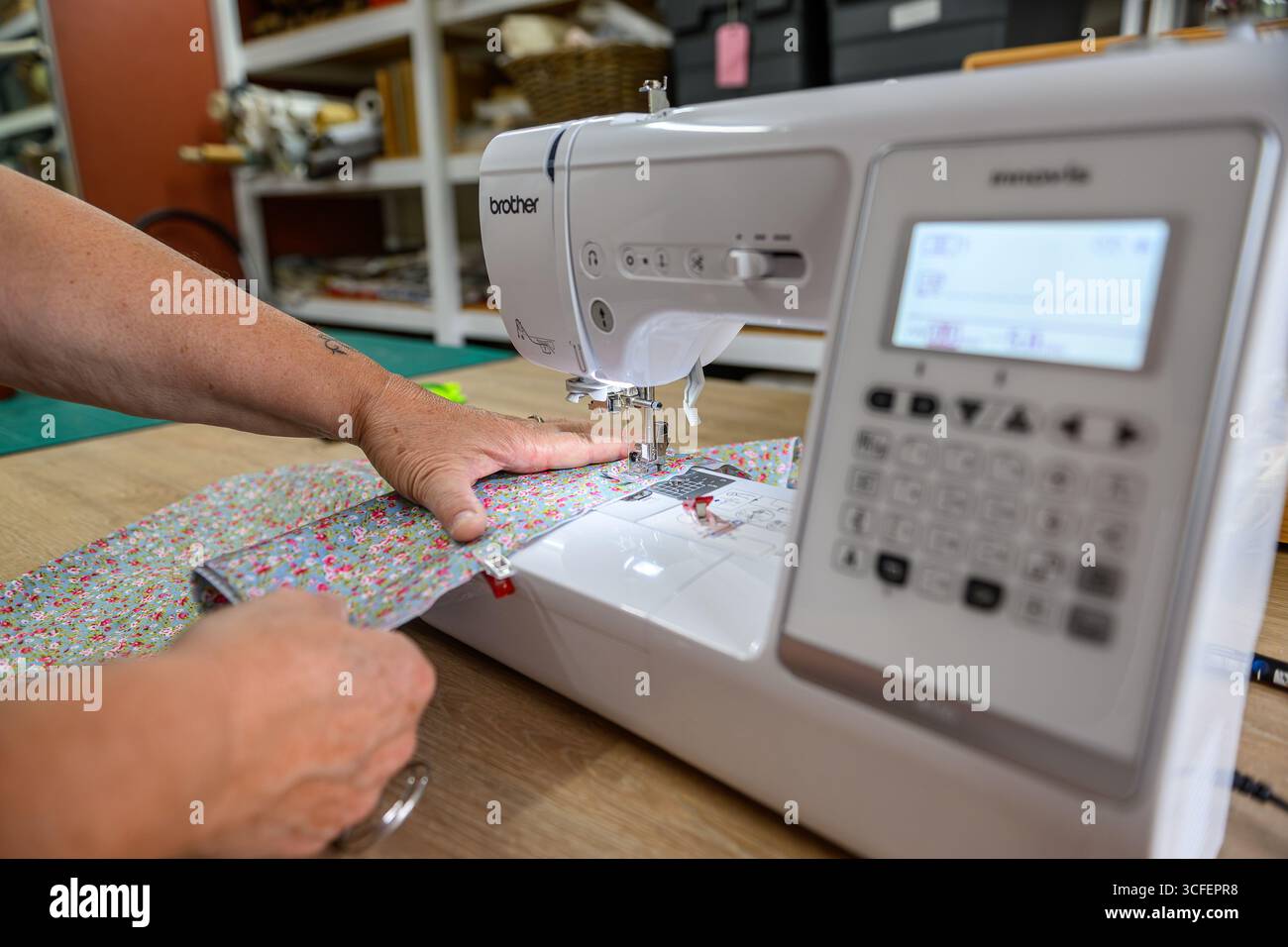 Sewing machine (Brother) Stock Photo