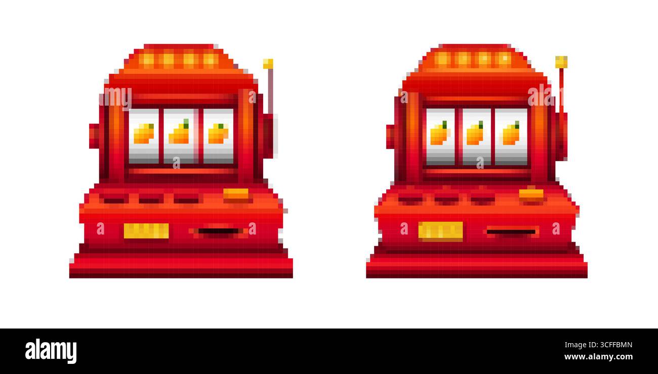 Isometric blue suitcase icon in pixel art style Stock Vector