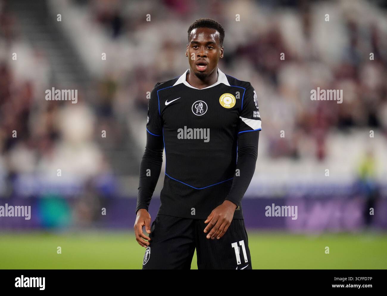 Chelsea's Jamie Gittens during the Premier League match at London ...