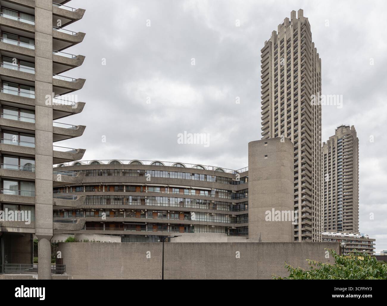 London, UK - Aug 18, 2025 - The Barbican Centre, a prominent example of ...