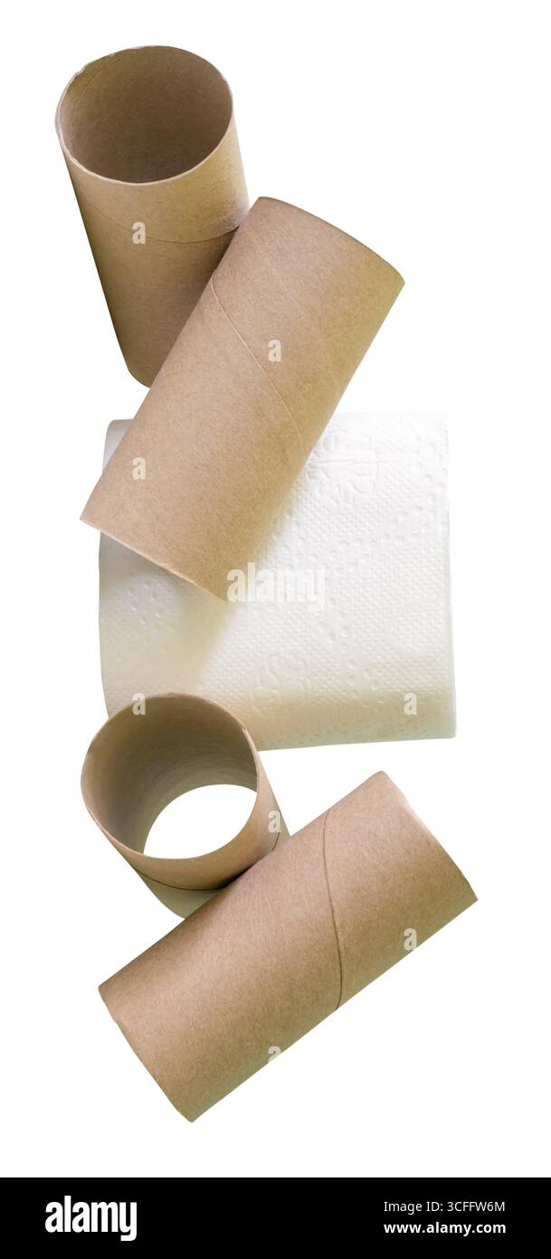 Tissue paper roll or toilet paper roll with cores or tissue paper tubes ...