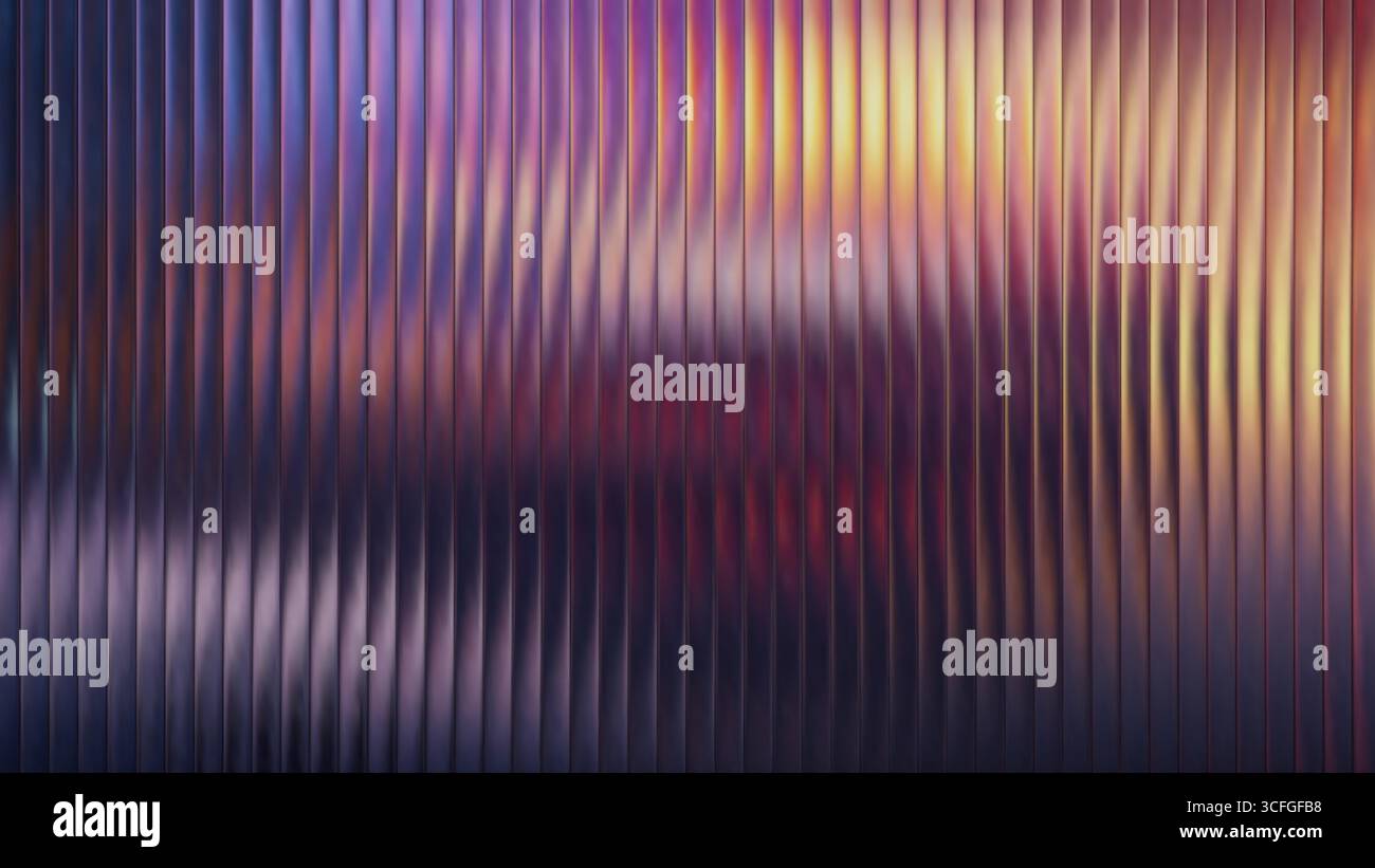 Fractal glass gradient background with pink sunset color and warm light. Yellow blur and abstract red degrade effect with violet gradation. Premium Stock Vector