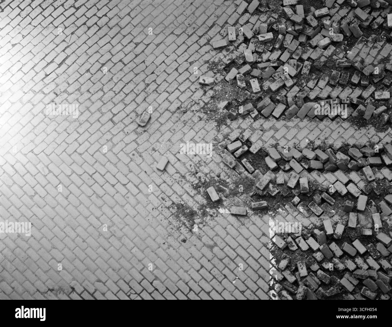 Restoration of road Black and White Stock Photos & Images - Alamy