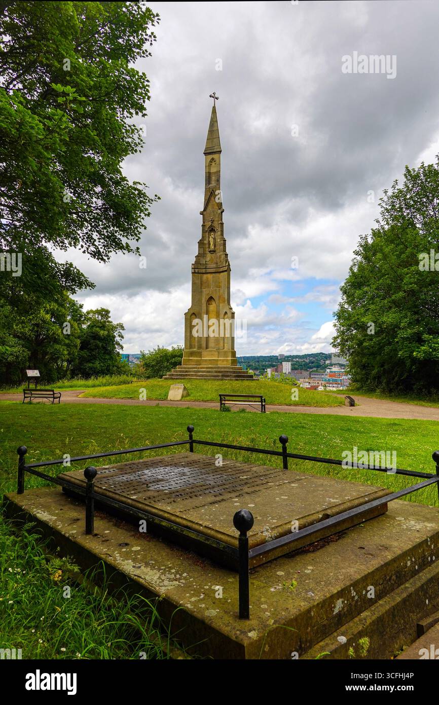 The Cholera Monument, Sheffield, South Yorkshire, South Yorks, Yorkshire, UK Stock Photo