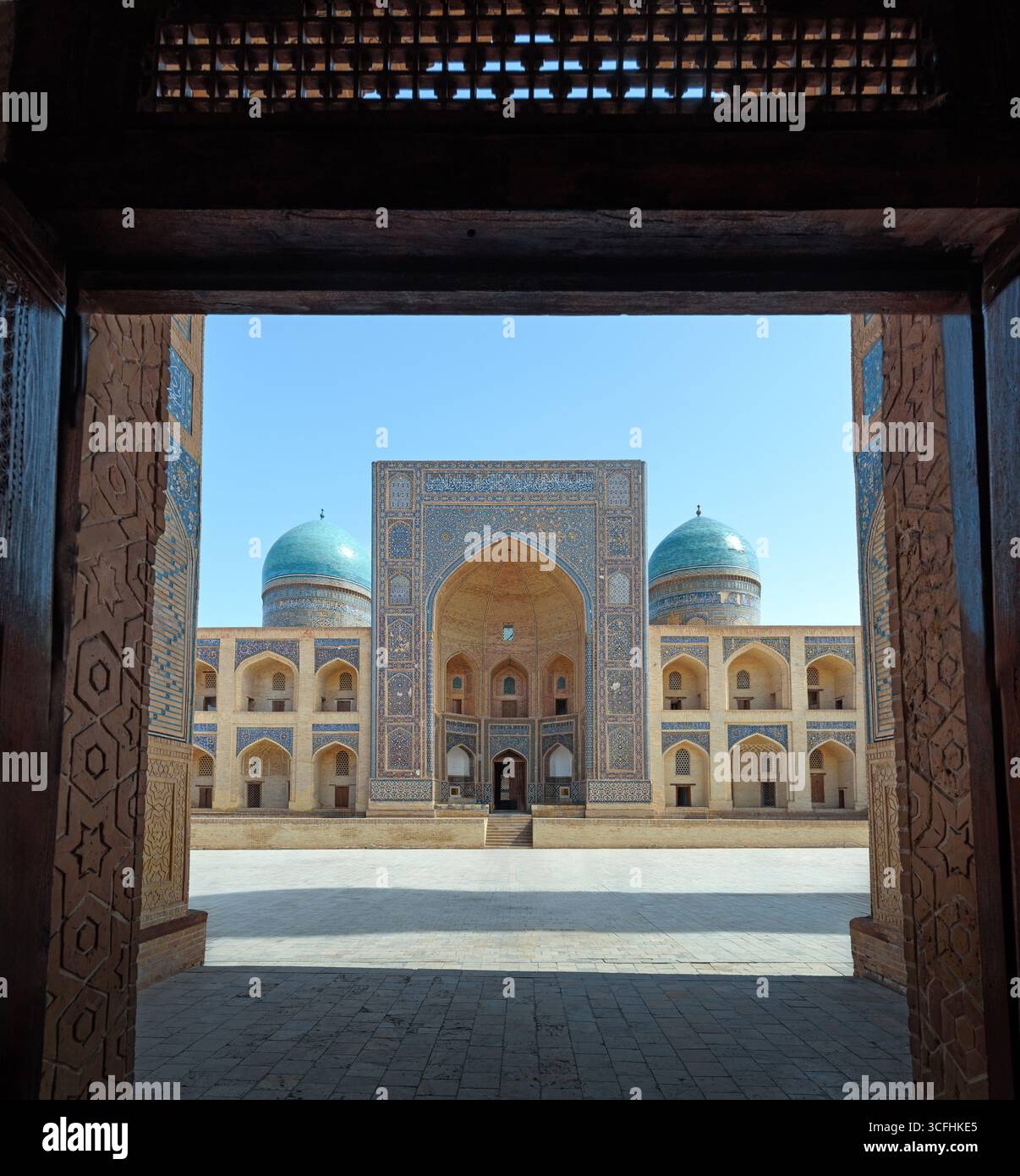 Mir-i-Arab Madrasa (Mir Arab mаdrаsasi). Bukhara. Uzbekistan. Stock Photo